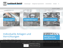 Tablet Screenshot of luckhardt.de